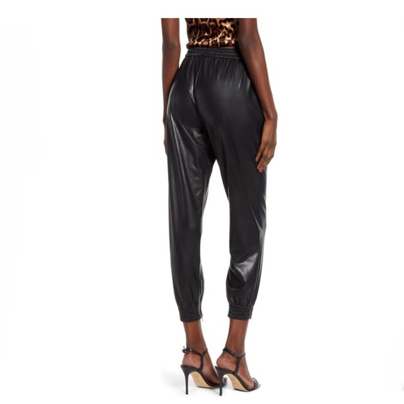 BLANKNYC Running Wild Faux Leather Track Pants - Picture 2 of 5